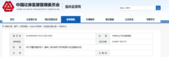 項目辦公樓變公司總部？望變電氣變更辦公樓用途且未履行程序 被重慶證監(jiān)局責(zé)令改正