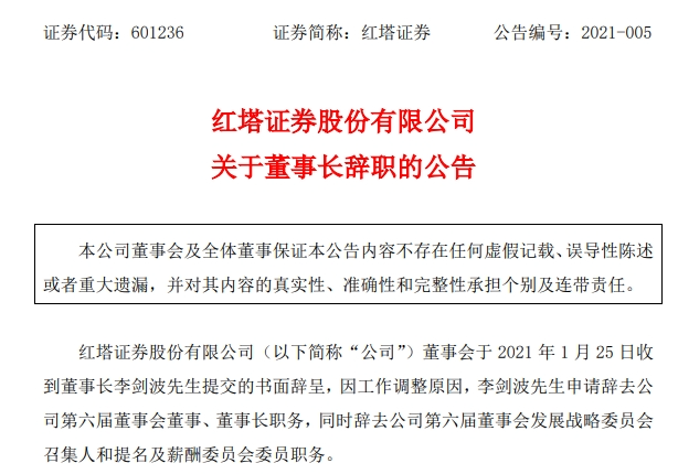 紅塔證券原董事長受賄267萬，多次為他人安排工作打招呼