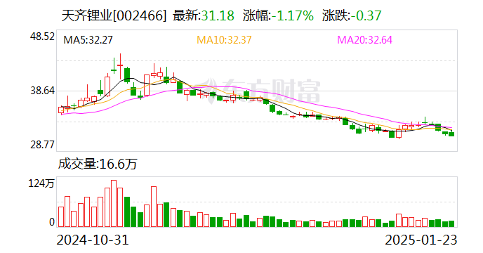 天齊鋰業(yè)：2024年預(yù)計凈虧損71億元-82億元