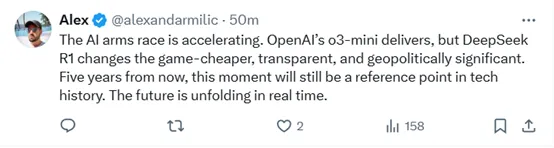 OpenAI緊急上線O3 Mini，網友熱評：DeepSeek R1 vs O3 Mini