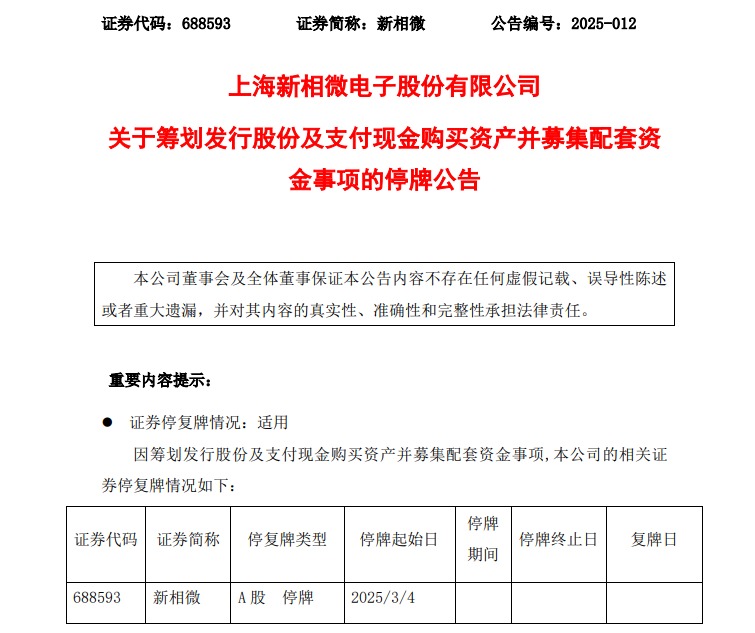 這家A股公司宣布，重大資產(chǎn)重組，今起繼續(xù)停牌！
