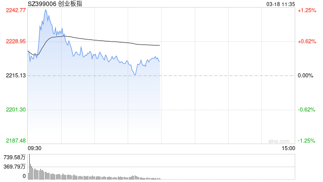 午評(píng)：創(chuàng)指半日漲0.29% 有色、超充概念盤中活躍
